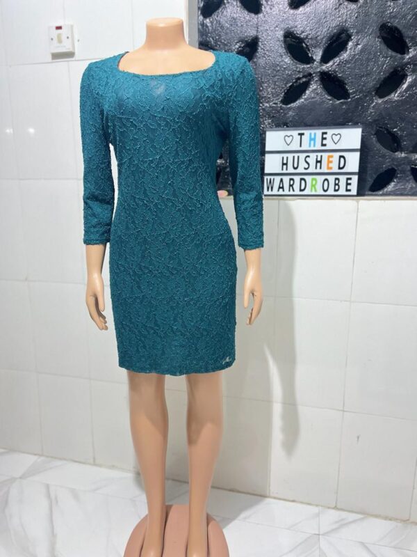 Teal Lace dress