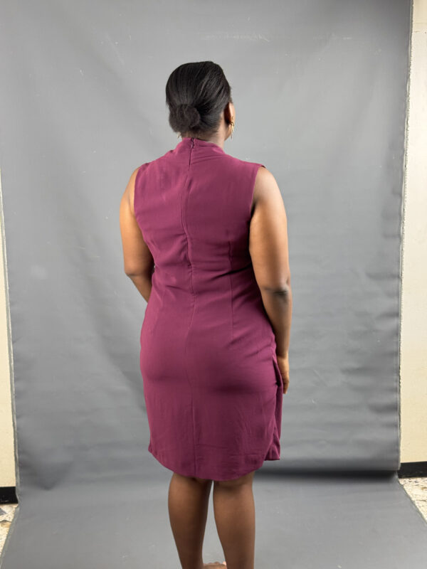 Sophisticated magenta shift dress - Image 5