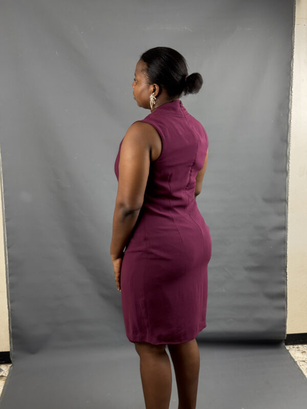 Sophisticated magenta shift dress - Image 6