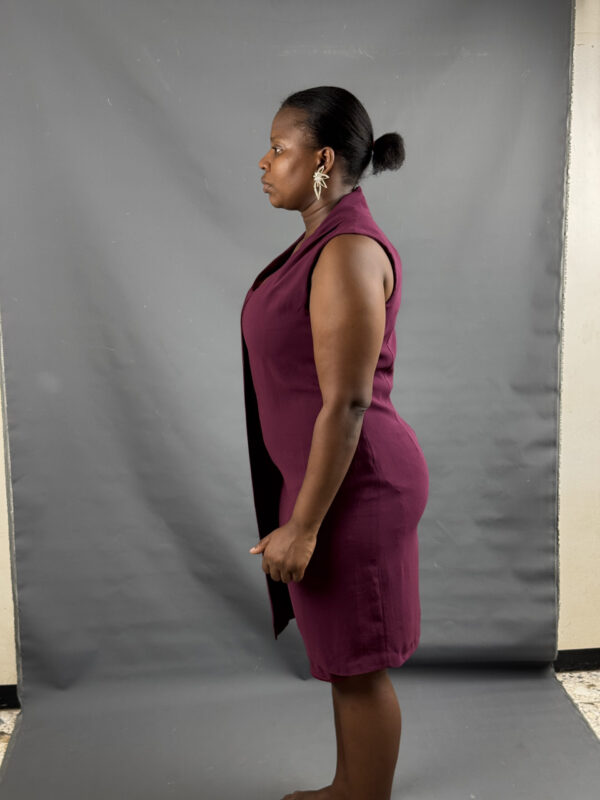 Sophisticated magenta shift dress - Image 7