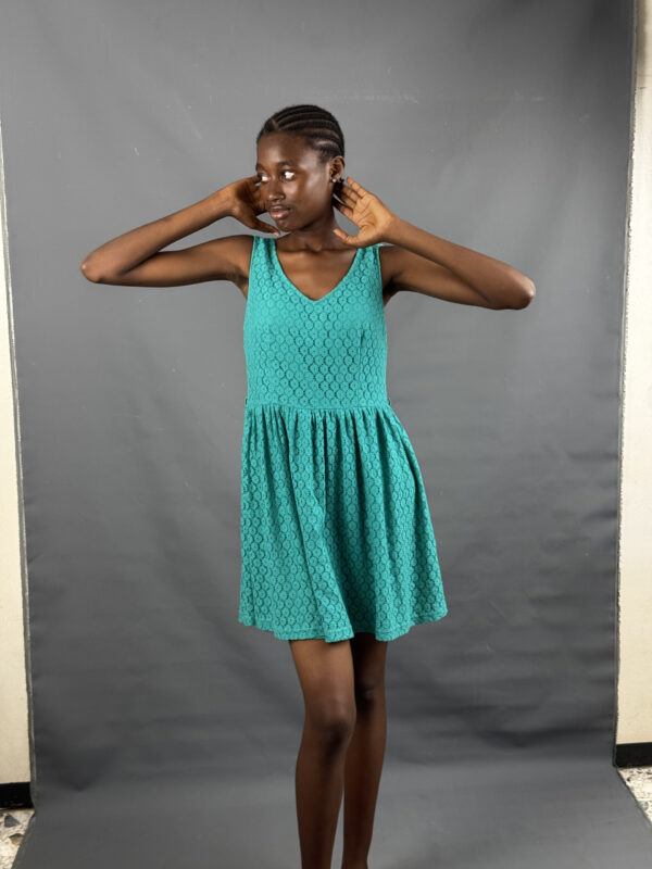Turquoise Lace dress - Image 2