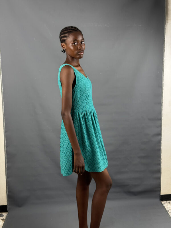 Turquoise Lace dress - Image 3