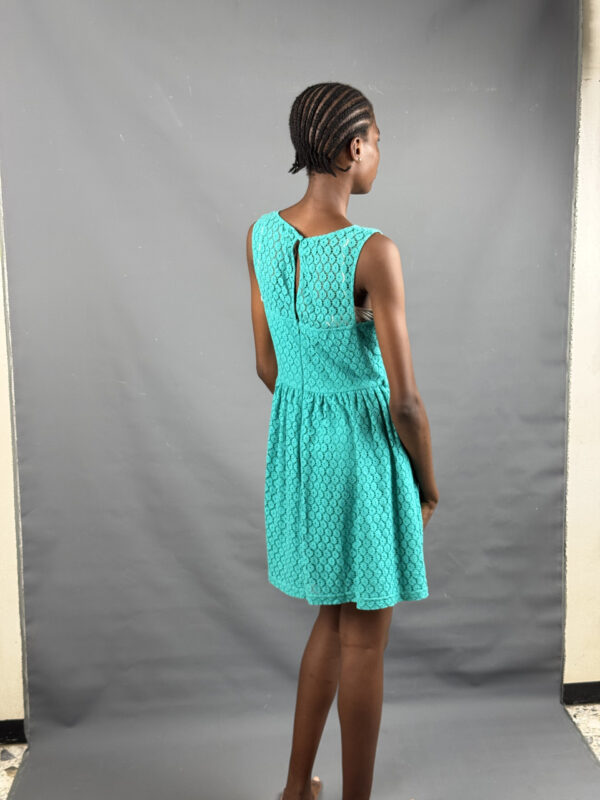 Turquoise Lace dress - Image 4