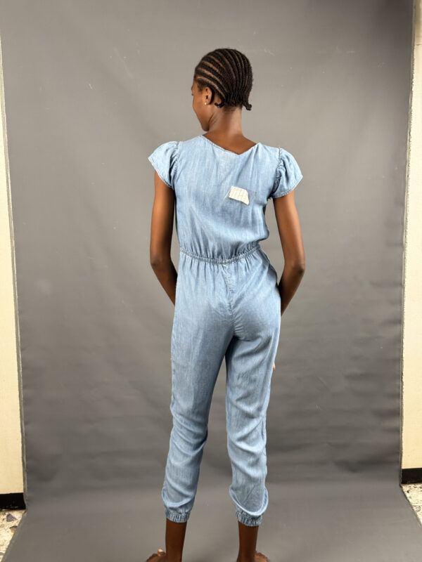 Blue Chambray Jumpsuit - Image 6