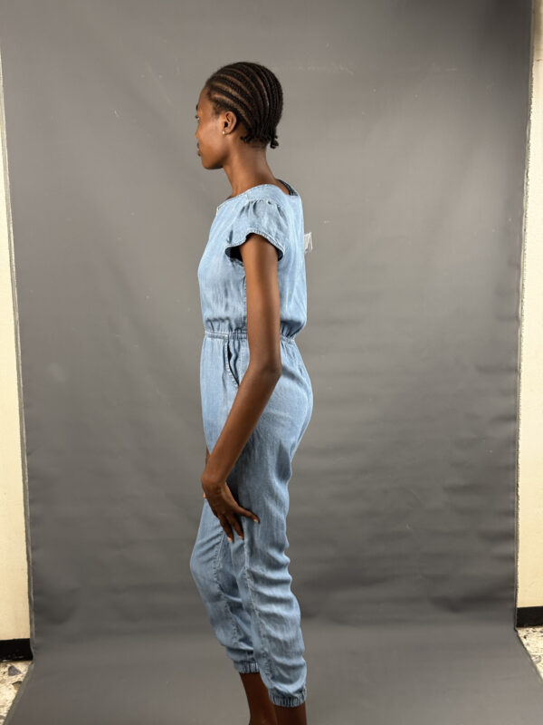 Blue Chambray Jumpsuit - Image 5