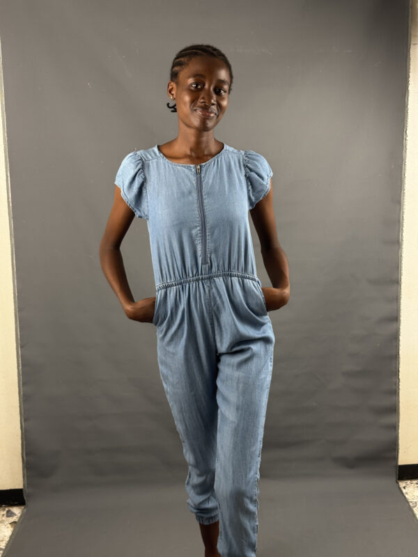 Blue Chambray Jumpsuit