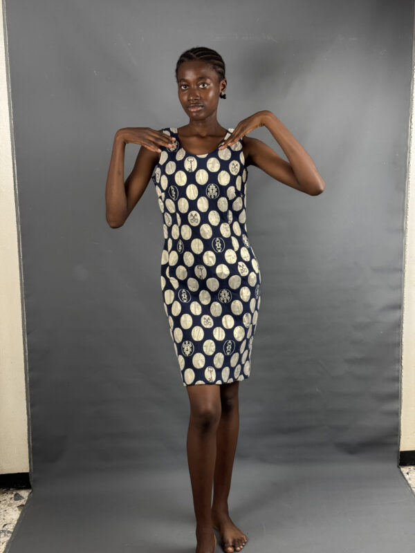 Playfui navy and white polka dot dress