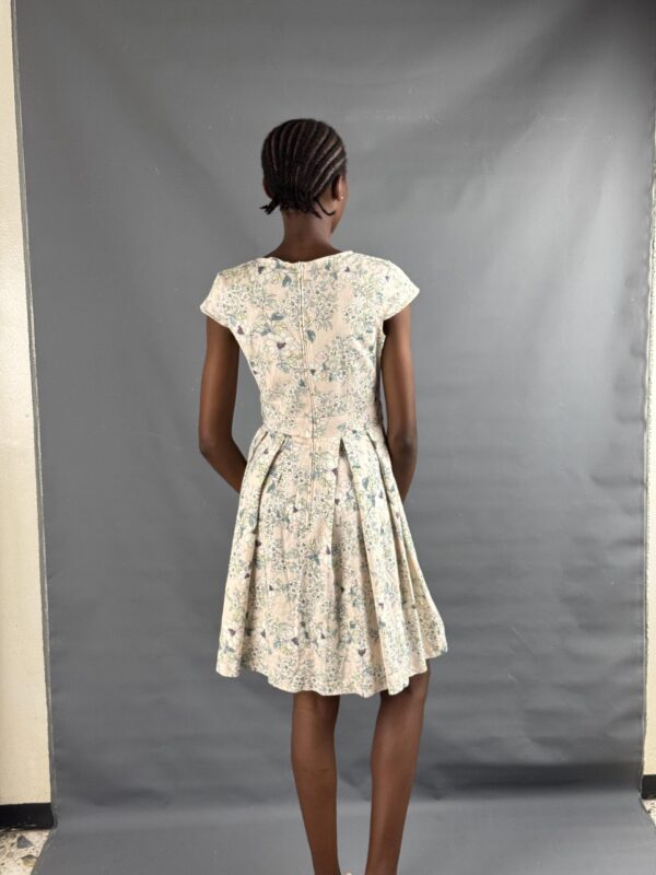 Romantic cream floral dress - Image 6