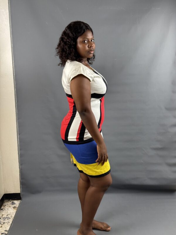 Bold Color Block dress - Image 8