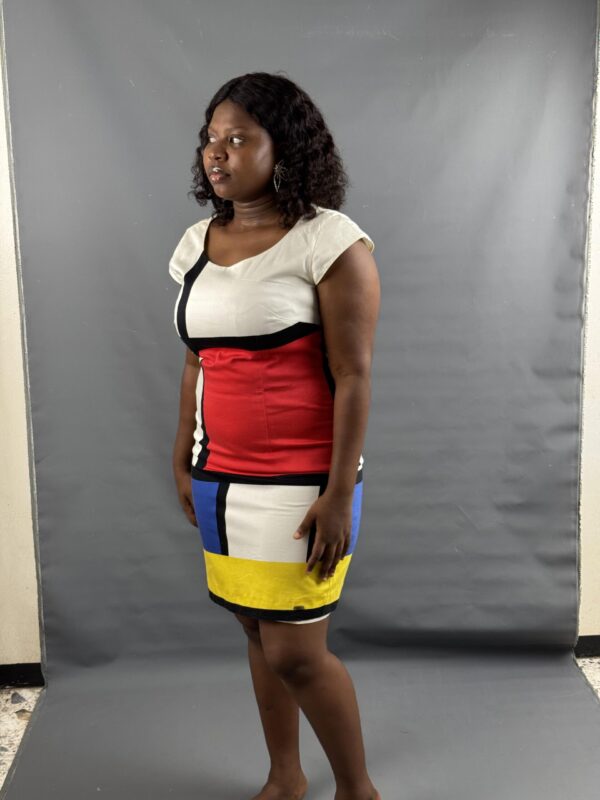 Bold Color Block dress - Image 4