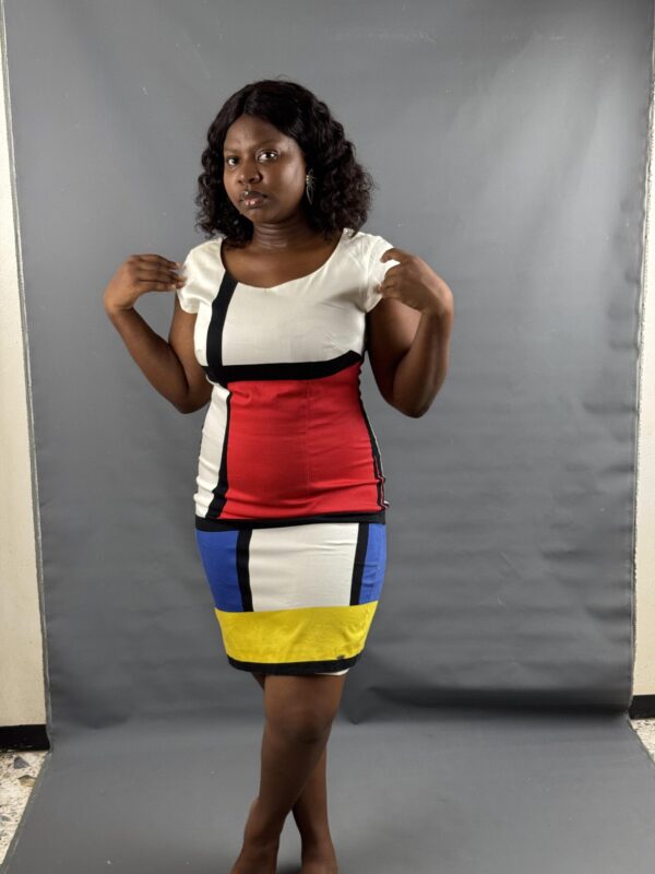 Bold Color Block dress - Image 2