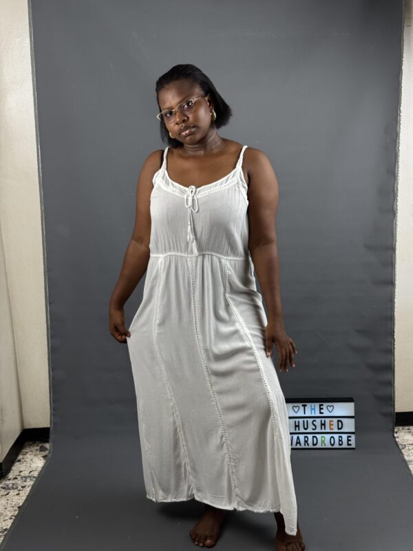 Etheral White Maxi Dress - Image 7